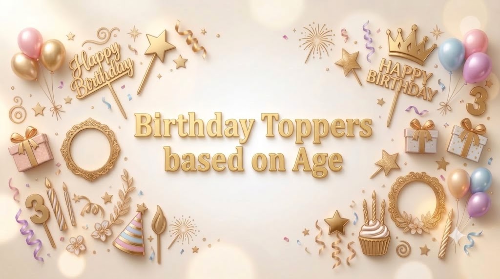 Birthday Toppers based on Age