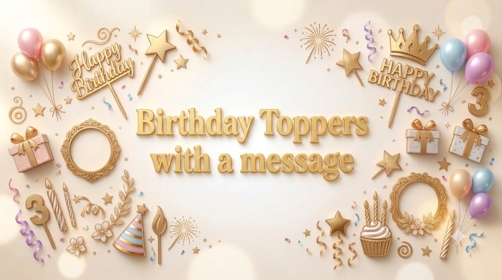 Birthday Toppers (with a message)